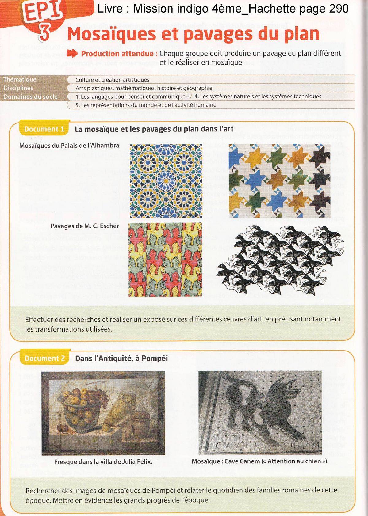 Epi maths arts plastiques